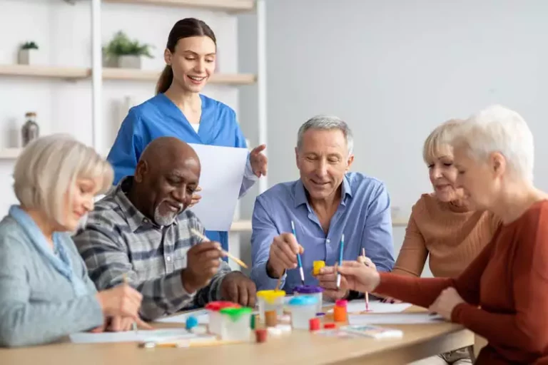 elderly people doing fun activities