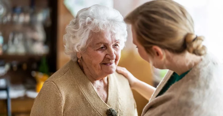 an old woman who needs memory care services